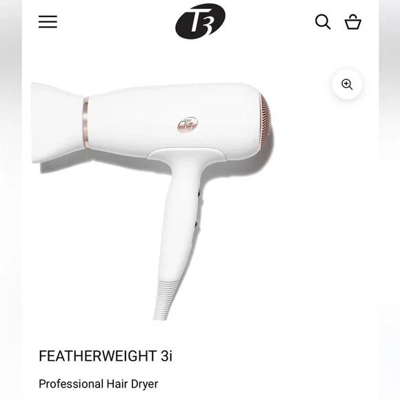 FEATHERWEIGHT 3i Hair Blow Dryer White Rose Gold Blow Out Beauty Essential - Picture 1 of 5